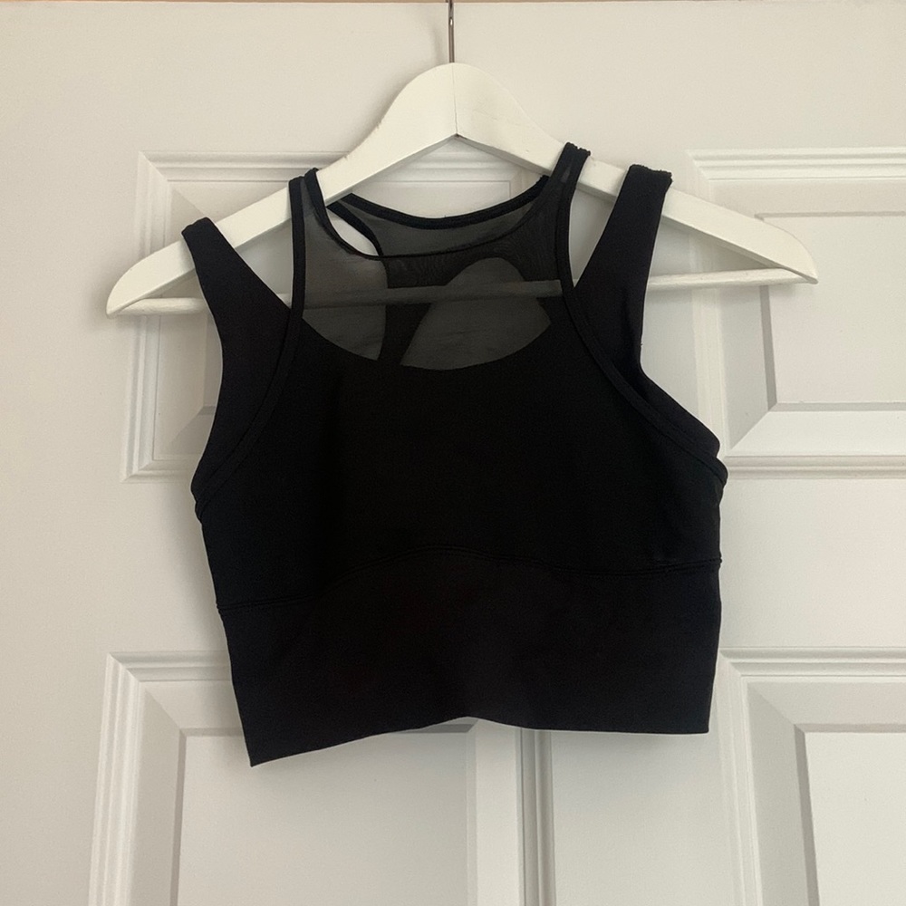 Lululemon black sports bra size 4
